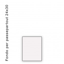 Fondo bianco misura 24x30 - spessore 1,3 mm