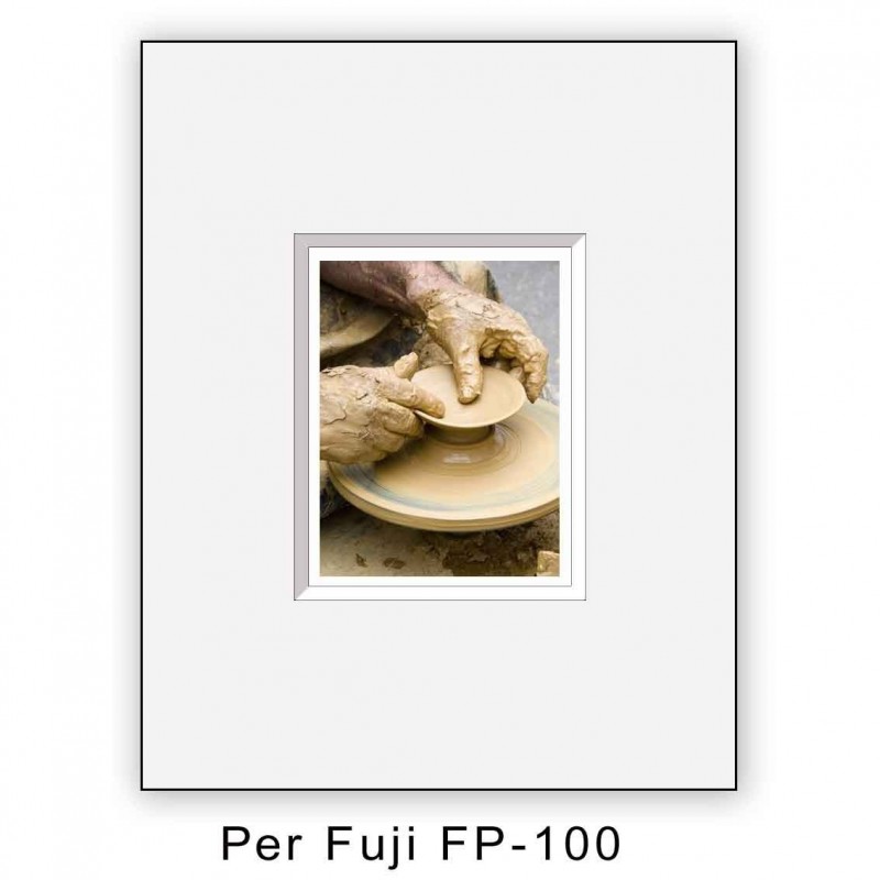 Passep. x Fuji FP100 foro centrato - 10 pezzi