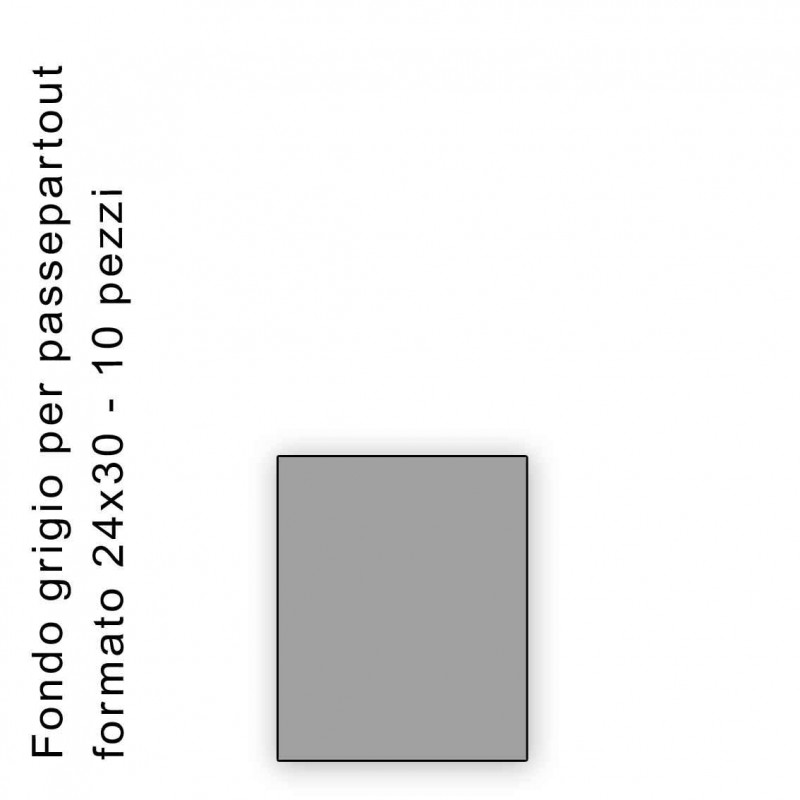 Fondo grigio misura 24x30 - Confezione 10 pezzi