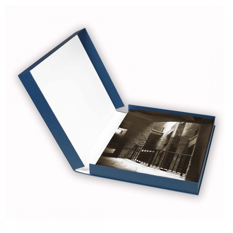 Scatola Portafoto "ALIGHIERI" Blu